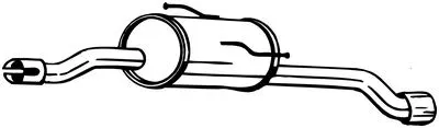 Rear Muffler Peugeot 206+