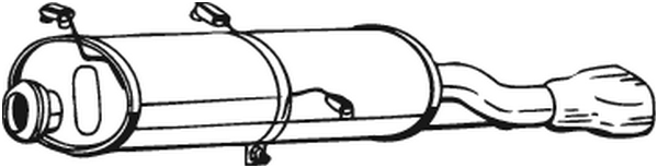 Rear Muffler Peugeot 306 Convertible