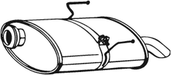 Rear Muffler Peugeot 406