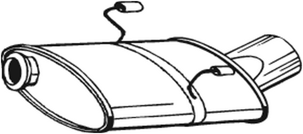Rear Muffler Peugeot 406 Coupe