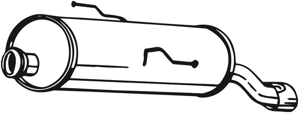 Rear Muffler Peugeot 206 Hatchback