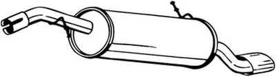 Rear Muffler Peugeot 208 I