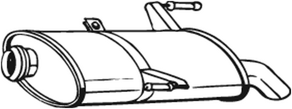 Rear Muffler Peugeot 206 SW