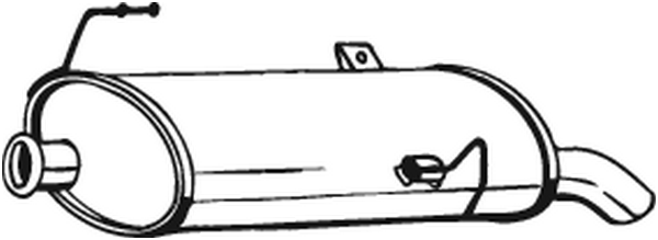 Rear Muffler Peugeot 206 Hatchback · Peugeot 206 Van