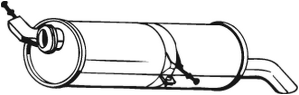 Rear Muffler Peugeot 307 SW · Peugeot 307 Break