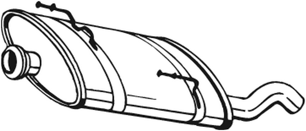 Rear Muffler Peugeot 206 Hatchback · Peugeot 206+