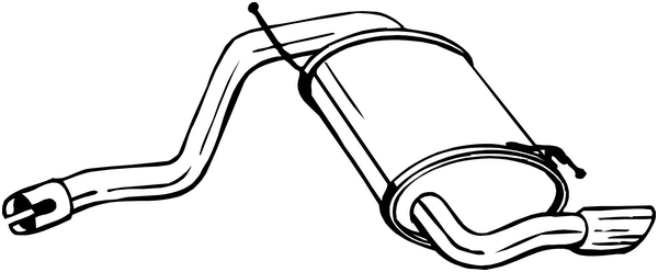 Rear Muffler Renault DUSTER · Dacia DUSTER