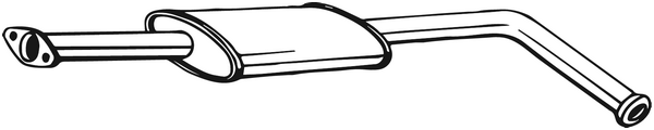 Centre Muffler Renault CLIO I