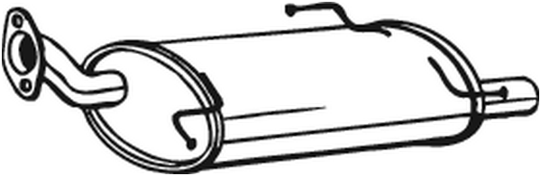Rear Muffler Suzuki SWIFT III
