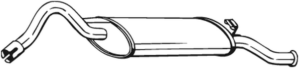 Rear Muffler Skoda FAVORIT · Skoda FELICIA I · Skoda FELICIA II