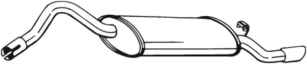 Rear Muffler Skoda FELICIA I · Skoda FELICIA II