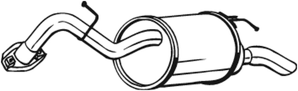 Rear Muffler Toyota YARIS
