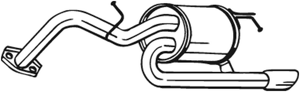 Rear Muffler Daihatsu CHARADE VIII · Toyota YARIS