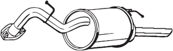 Rear Muffler Toyota YARIS