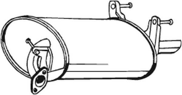 Rear Muffler Toyota COROLLA Compact · Toyota COROLLA Liftback