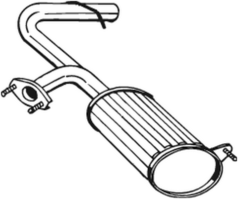 Rear Muffler Subaru JUSTY II