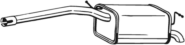 Rear Muffler Vw CADDY III Box Body/MPV · Vw CADDY III MPV