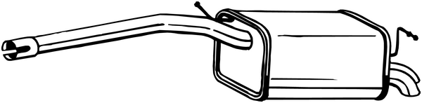 Rear Muffler Vw CADDY III Box Body/MPV · Vw CADDY III MPV