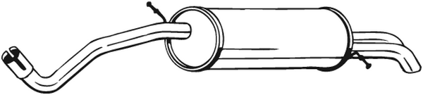 Rear Muffler Vw FOX Hatchback