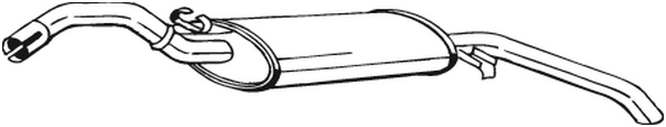 Rear Muffler Vw GOLF II · Vw GOLF II Van