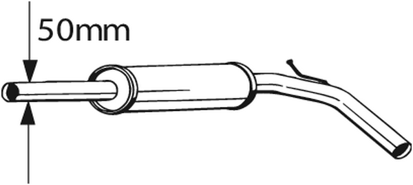 Centre Muffler Vw POLO III