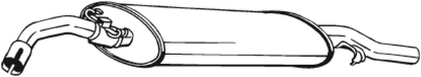 Rear Muffler Vw GOLF II · Vw GOLF II Van