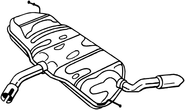 Rear Muffler Vw GOLF PLUS V · Vw GOLF VI · Vw GOLF VI Van