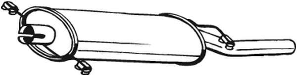 Rear Muffler Vw GOLF I Cabriolet