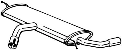 Rear Muffler Vw GOLF VII · Vw GOLF SPORTSVAN VII · Vw GOLF VII Van