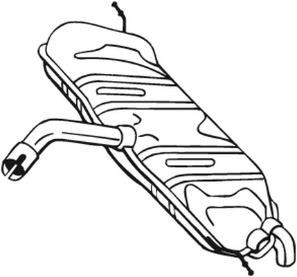 Rear Muffler Vw GOLF V · Vw GOLF PLUS V