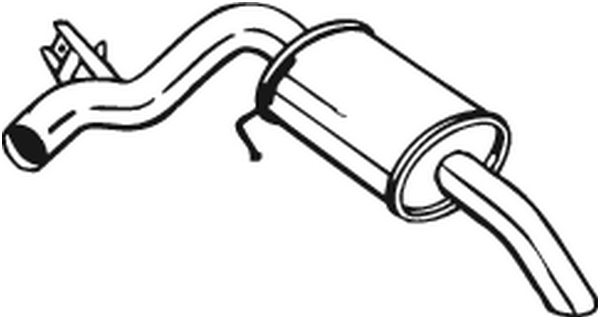 Rear Muffler Bmw 1