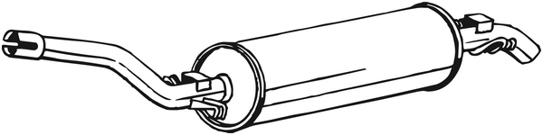 Rear Muffler Mercedes-Benz 123 Coupe · Mercedes-Benz 123 Saloon
