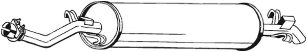 Rear Muffler Mercedes-Benz 123 Coupe · Mercedes-Benz 123 Saloon