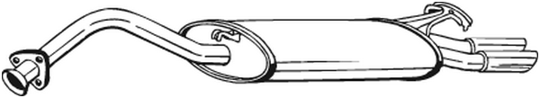 Rear Muffler Audi 100 C4 Saloon · Audi 100 C4 Avant · Audi A6 C4