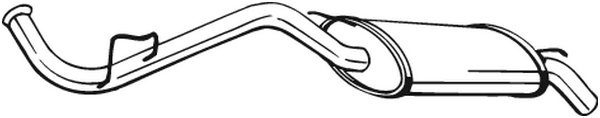 Rear Muffler Renault CLIO I · Renault CLIO I Hatchback Van