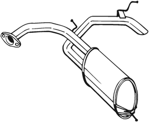 Rear Muffler Honda CIVIC VIII Hatchback