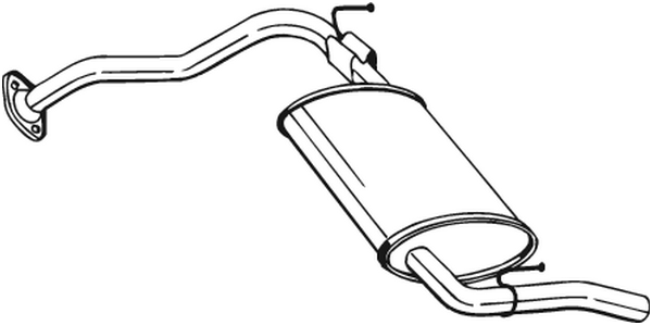 Rear Muffler Mazda 323 F V · Mazda 323 P V