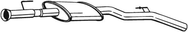 Centre Muffler Renault CLIO II
