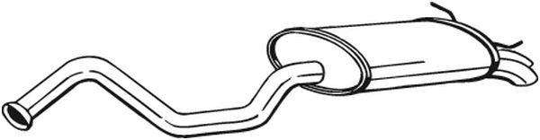 Rear Muffler Renault LAGUNA I · Renault LAGUNA I Grandtour