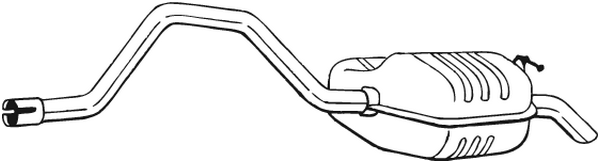 Rear Muffler Ford MONDEO I Turnier