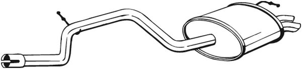 Rear Muffler Ford MONDEO II · Ford MONDEO II Saloon