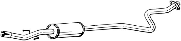 Centre Muffler Toyota YARIS
