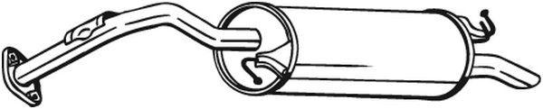 Rear Muffler Toyota PRIUS Liftback