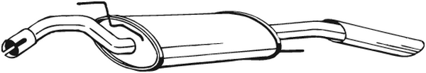 Rear Muffler Vw PASSAT B3/B4 · Vw PASSAT B3/B4 Variant