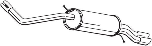 Rear Muffler Audi A1 · Audi A1 Sportback