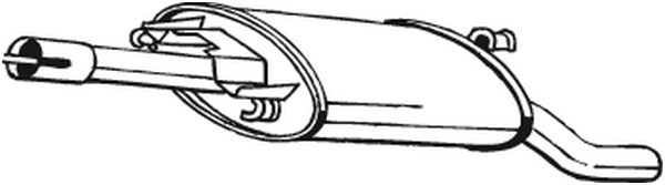 Rear Muffler Vw GOLF II