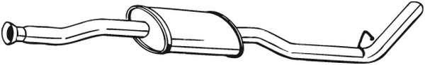 Centre Muffler Nissan KUBISTAR Van · Renault KANGOO · Renault KANGOO Express