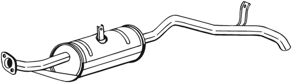 Rear Muffler Suzuki SAMURAI Closed Off-Road Vehicle