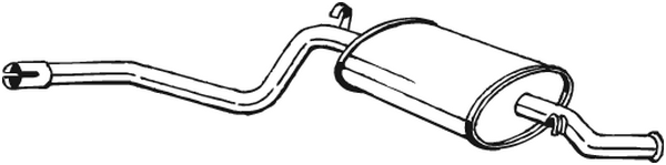 Rear Muffler Fiat CINQUECENTO