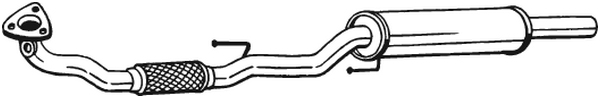 Front Muffler Vw FOX Hatchback